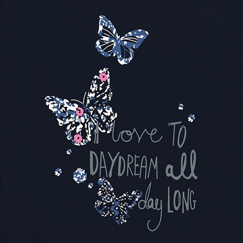 Butterfly Dreams Printed T-shirt for girls