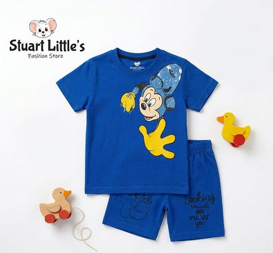 Boys Mickey Mouse T-Shirt And Shorts Set