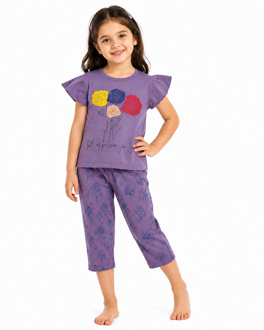 Girls T-shirt & trouser Set
