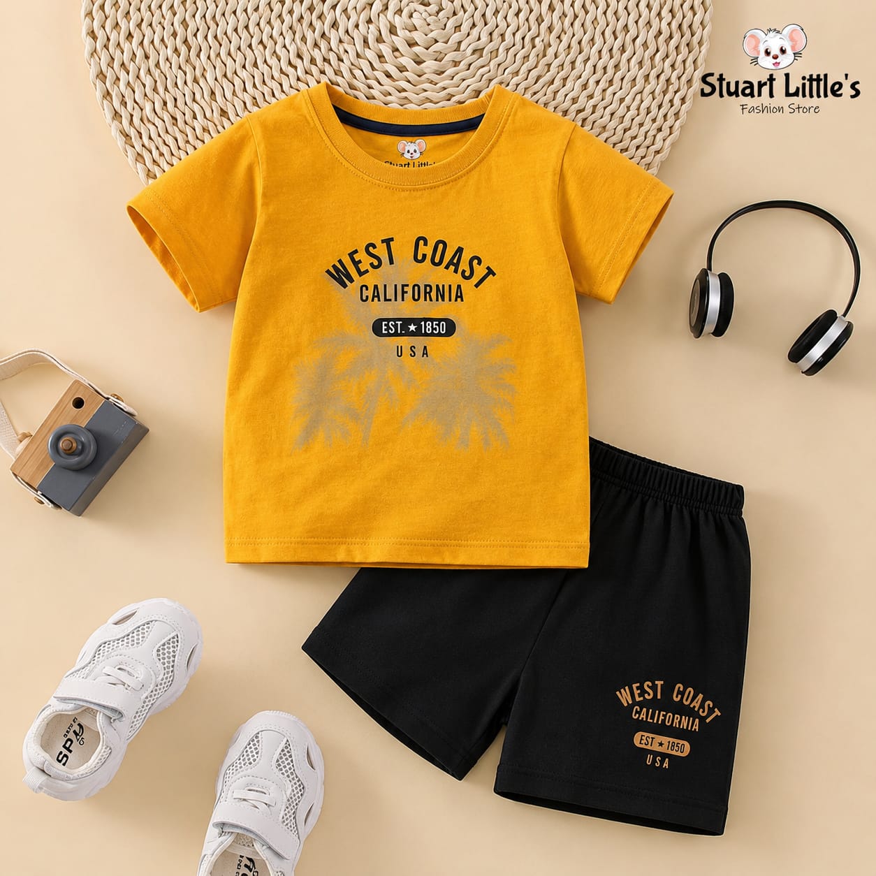 Boys California Sun T-shirt & Shorts Set