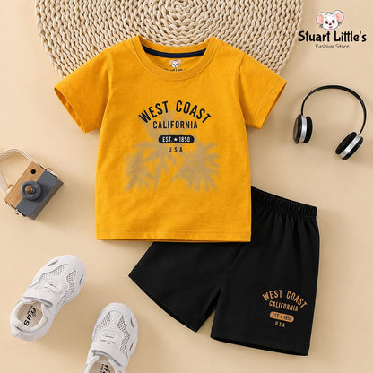 Boys California Sun T-shirt & Shorts Set