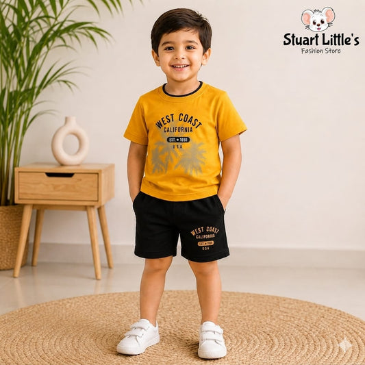 Boys California Sun T-shirt & Shorts Set