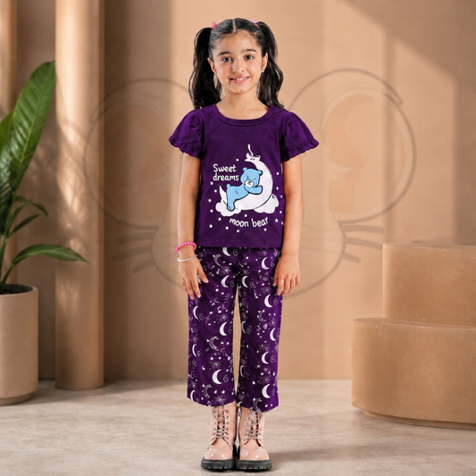 Girls Sweet Dream Moon Bear Set