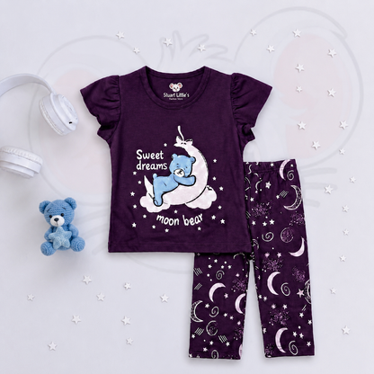 Girls Sweet Dream Moon Bear Set