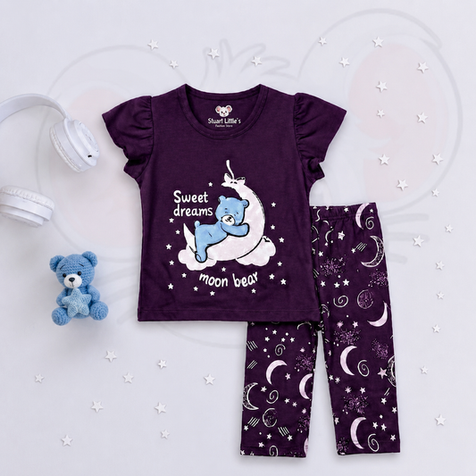 Girls Sweet Dream Moon Bear Set